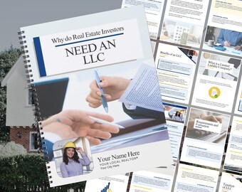Real Estate Investor LLC Guide: Customizable Realtor Marketing Template (Canva)