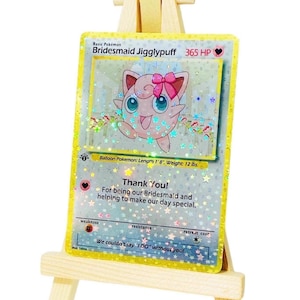 ポケモン ブライズメイド プリン トレーディングカード 結婚記念日 プロポーズ 招待状 ギフト 誕生日 カップル ドレス セレモニー 花 引き出物
