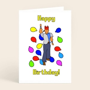 RuneScape chapeau de fête ballon carte de voeux OSRS 3 anniversaires d'anniversaire faire-part de Noël Saint-Valentin SVG cadeau chemise Merch épingles OldSchool peluche