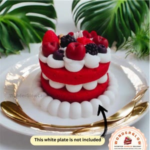 Cake Scented  Candles - Handmade Soy & Beeswax Dessert Treats - Ideal for Birthday Gifts, Wedding Favors, Delightful Home Décor