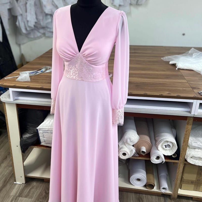 V back dress