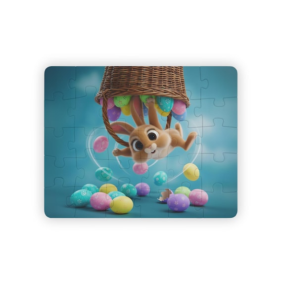 Easter Bunny Basket Puzzle, Kids' Puzzle