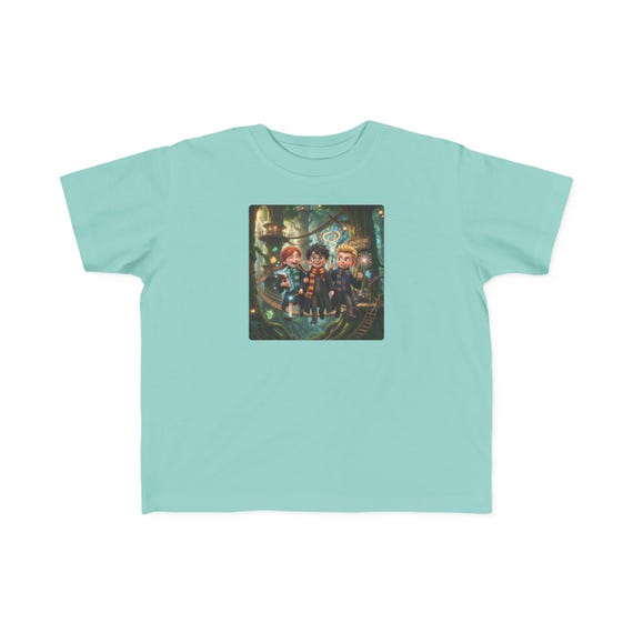 Toddler T-Shirt | Young Wizard Companions Tee | Magical Forest Adventure Awaits Kids Shirt