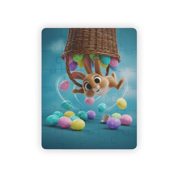 Bunny with Falling Easter Eggs Kids' Puzzle