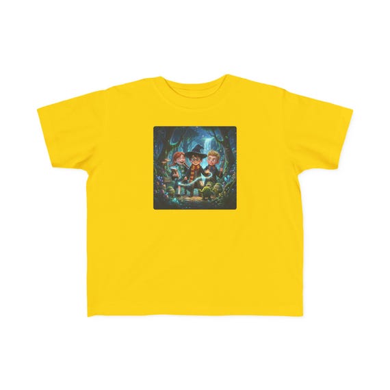 Toddler Fine Jersey Tee | Magical Wizard Friends in Enchanted Forest Kids Fantasy Shirt