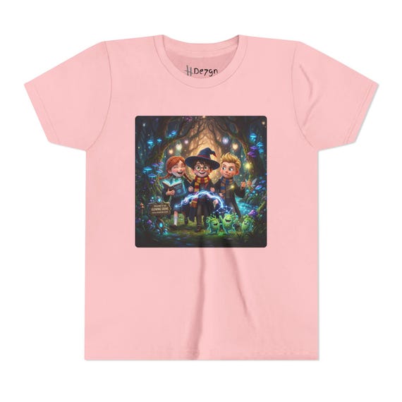 Kids Wizard Trio T-Shirt | Magical Adventure Fantasy Tee | Friends Graphic Shirt