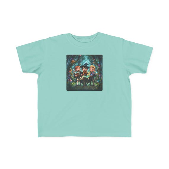 Kids Wizard Trio T-Shirt | Magical Adventure Fantasy Tee | Friends Graphic Shirt