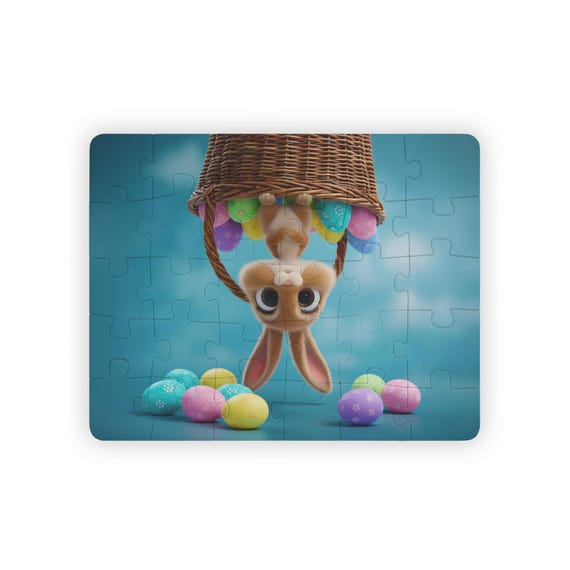 Upside Down Bunny with Easter Eggs Kids' Puzzle