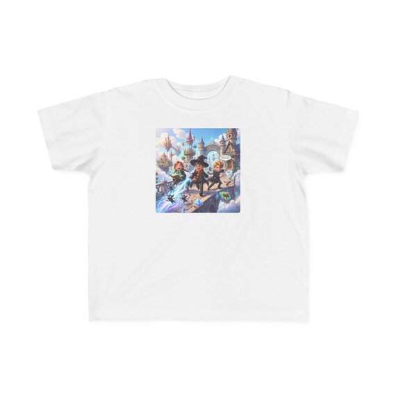 T-Shirt | Toddler Wizard Trio Enchanted Adventure Tee for Kids