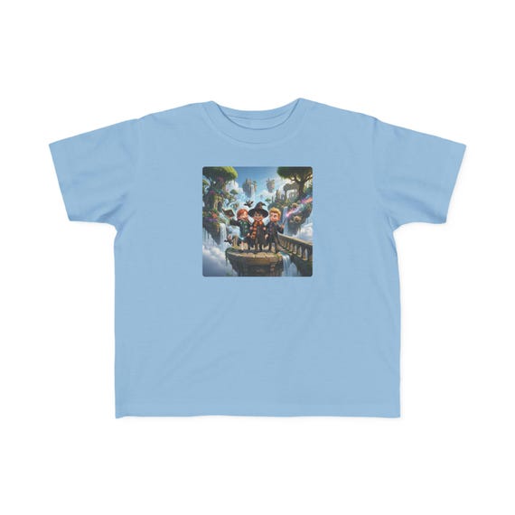 Kids Wizard Trio Adventure T-Shirt | Magical Fantasy Friends Graphic Tee