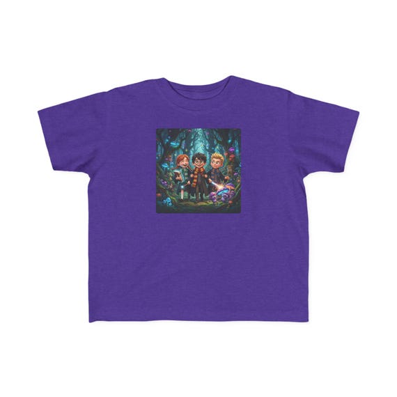 Toddler T-Shirt | Magical Wizard Friends in Enchanted Forest Fantasy Kids Tee