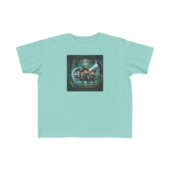 Toddler T-Shirt | Wizard Trio Performing Magic Spells Kids Fantasy Tee