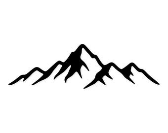 Cordillera SVG PNG: Archivo de corte de silueta limpia para manualidades