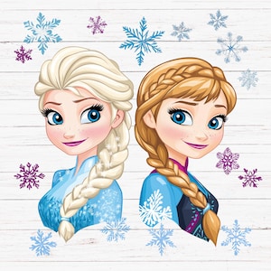 Elsa Anna png, Elsa Anna clipart, Frozen Sisters png, Frozen png, Cartoon Elsa en Anna, Anna en Elsa png, Frozen Diy T-shirt