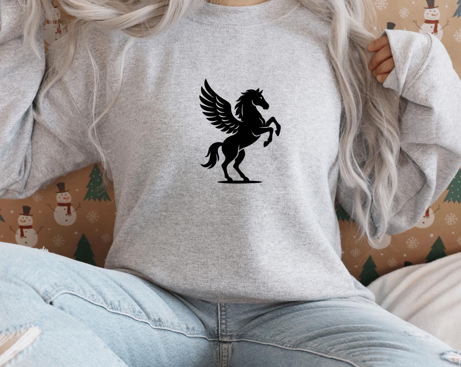 Pegasus SVG PNG | Flying Winged Horse Silhouette | Mythical Fantasy ...