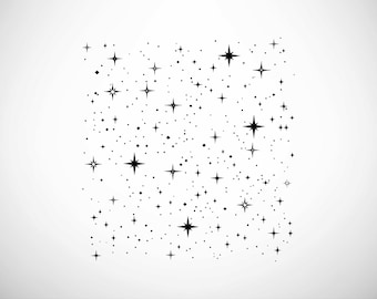 Stars Svg - Sparkles Svg and Png - Decorative Shining Stars and Magical Sparkles Design for DIY Crafts, T-Shirts, Party Decor