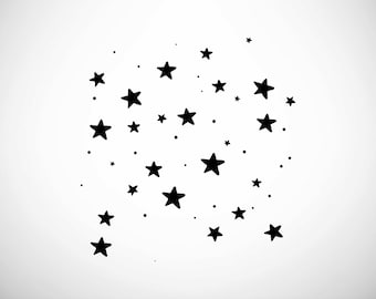 Bright Star SVG, PNG - Colorful Starry Clipart for Party Invitations, Crafts, and Home Decor - Perfect for Cricut & Silhouette Projects