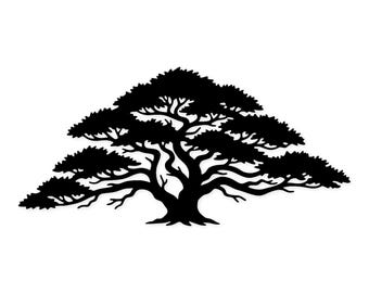 Yew Tree Shape Svg Png: Cut Ready Digital Design For Cricut Silhouette