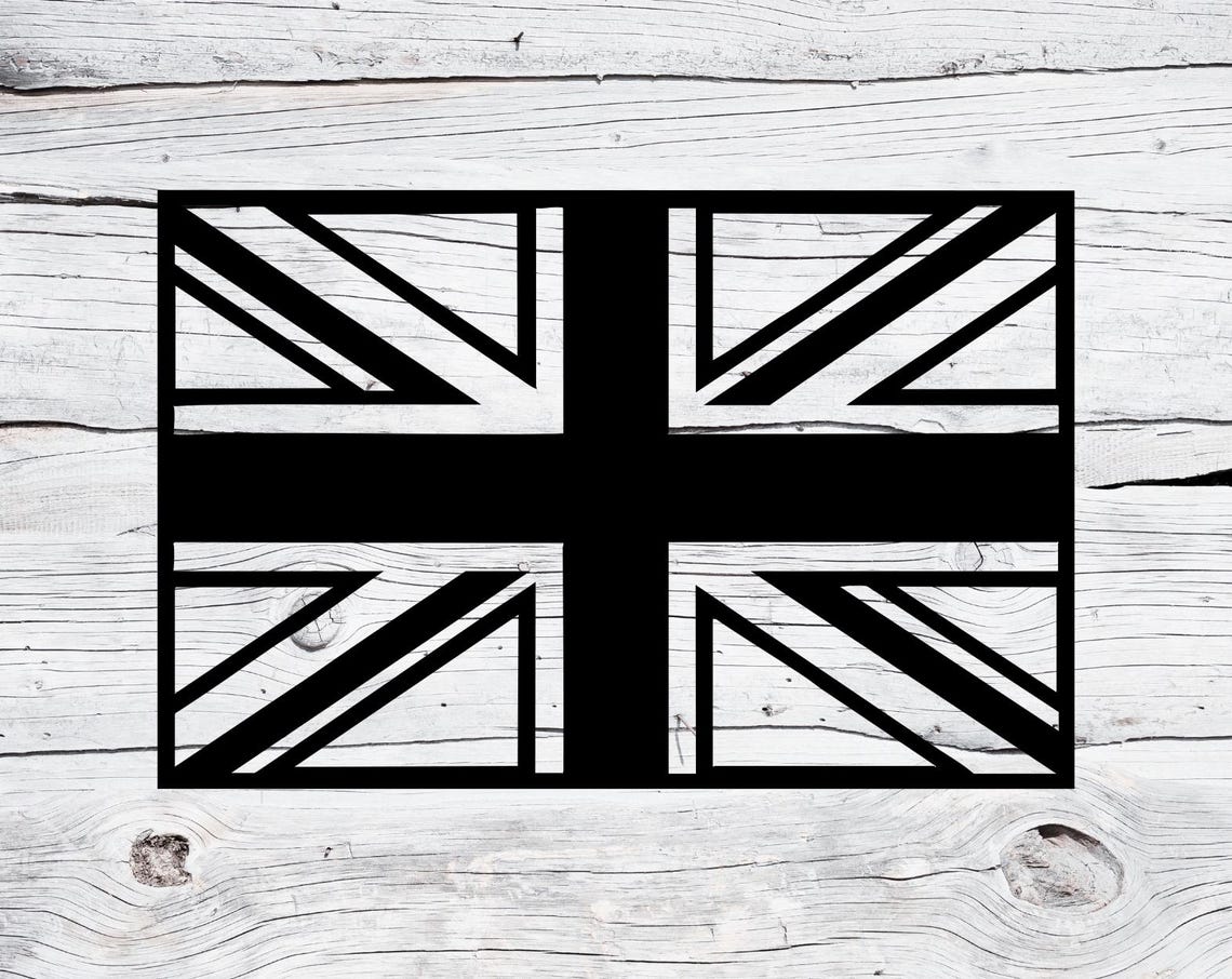 Union Jack Flag SVG PNG, UK Flag Outline Svg, British Flag Silhouette ...