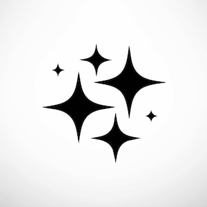 Star SVG & PNG - Magical Star and Sparkle Clipart for DIY Crafts, Party Decor, T-Shirts, Digital Projects - Perfect for Cricut - Silhouette