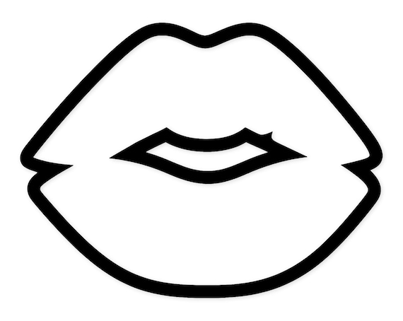Classic Kiss Mark Svg Png: Cut Ready Digital Design for Cricut