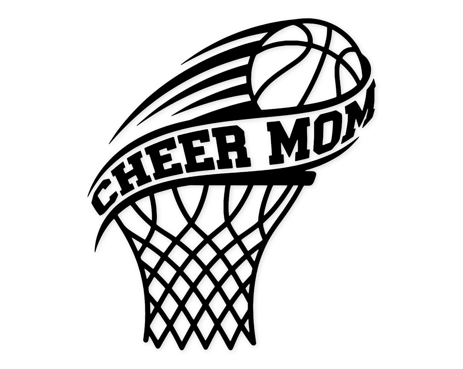 Basketball Scene Svg Png: Bold Design for Cheer Mom Projects - Etsy