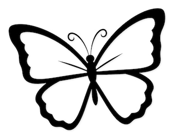 Butterfly Svg Png: vetgedrukt omtrekbestand voor knutselen