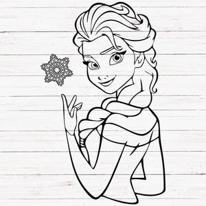 Elsa Svg, Elsa Png, Elsa Frozen Svg, Princess Svg, Elsa Frozen Png, Frozen Sisters Elsa Svg, Elsa Outline, Frozen Elsa Silhouette