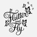 Flutter and Fly Svg Png: Cut Ready Digital Design for Cricut Silhouette ...