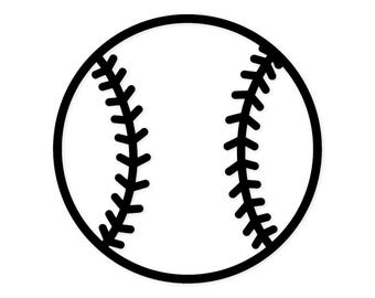 May include: A black and white baseball illustration. The baseball is round with black stitching and a black outline. The baseball is a classic design, perfect for sports enthusiasts and baseball fans.