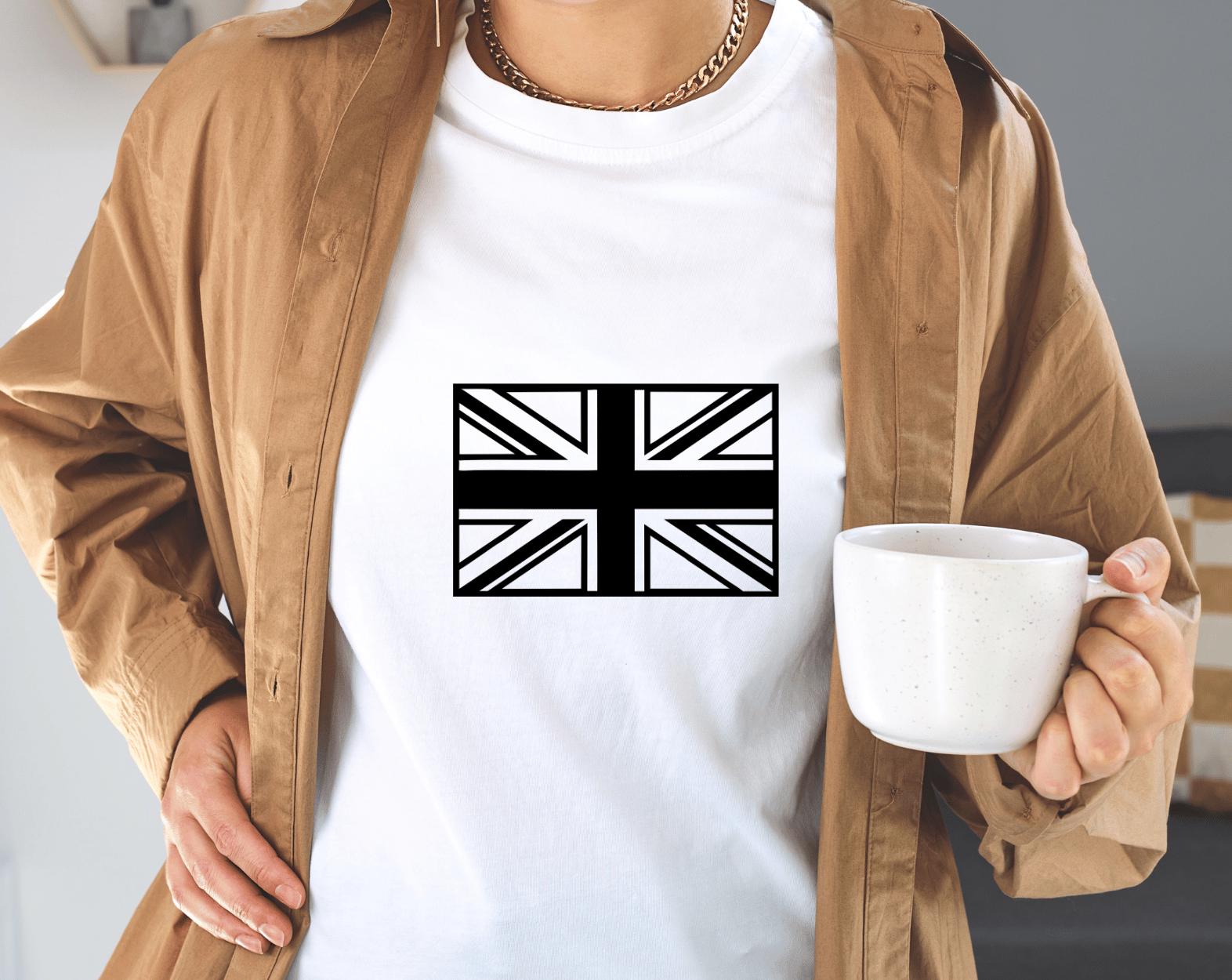 Union Jack Flag Silhouette, UK British SVG PNG, Laser Cut File (digital ...