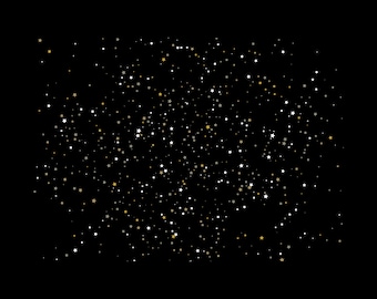 Stars Svg, Png | Starry Night Overlay | Glittering Stars Design | SVG, PNG for Crafts, Cricut And Silhouette Cut File