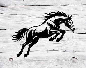 Horse Svg, Show Jumping Horse Svg Png, Equestrian Silhouette Clipart, Horse Riding Svg, Hunter Jumper Svg, Cricut Cut File, Farm Animal