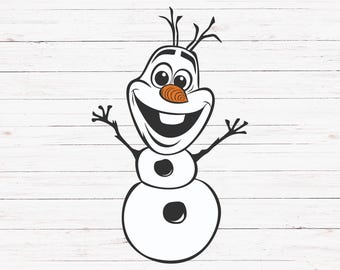 オラフ パンプキン SVG、オラフ ハロウィン SVG、アナと雪の女王 SVG