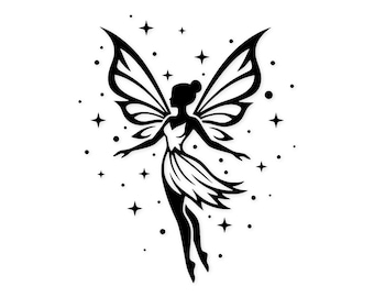 Fairy Silhouette Svg Png: Cut Ready Digital Design for Cricut ...