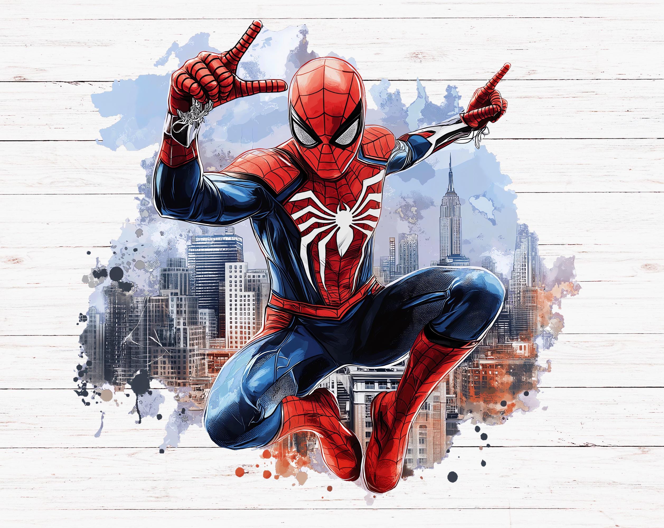 T-shirt Spider-Man Graphique Rouge - Taille Jeunesse XL, 100% Coton - Occasion Très Bon état