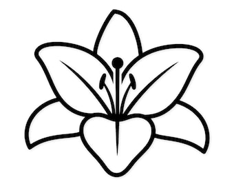 Lily Name / Flower -- Digital Design -- PNG + SVG Download - Etsy
