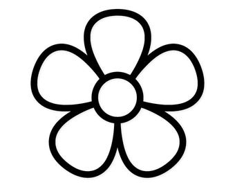 Flor individual SVG PNG: Diseño digital listo para cortar para Cricut Silhouette