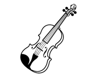 Vioolpictogram Svg Png: klaar voor digitaal ontwerp voor Cricut Silhouette
