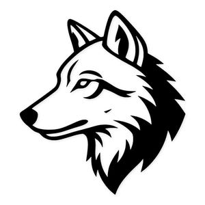 Wolf Head Icon Svg Png: Bold Lines For Cut Files
