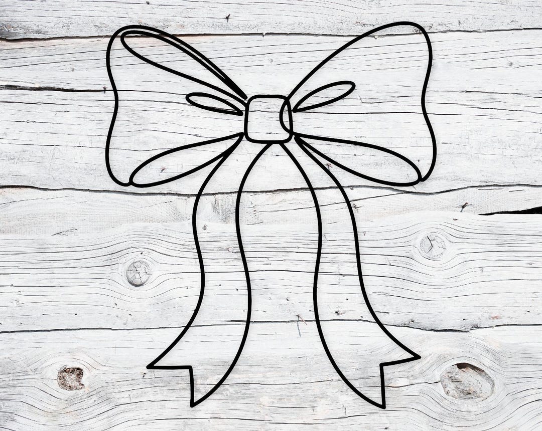 Simple Bow Svg: Minimalist Design for Cut Projects - Etsy