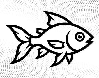 魚のSVG：デカール用の風変わりなカットファイル