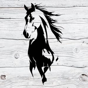 Horse Svg, Horse Line Art Svg Png, Minimalist Horse Silhouette Clipart, Equestrian Wall Art Print, Farm Animal Svg, Cricut Cut File