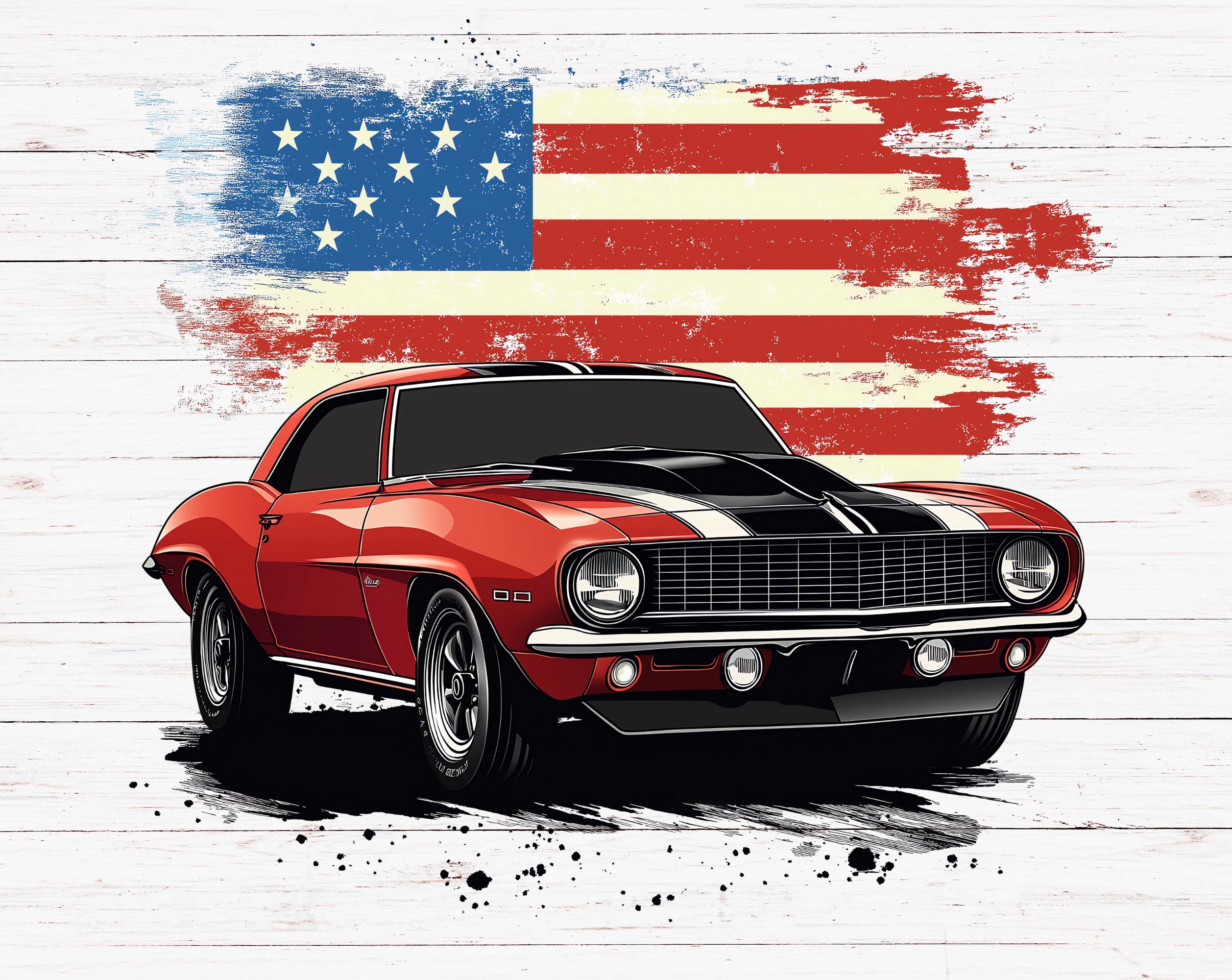 Khglxm American Muscle Car Poster US 1960er Classic Produktbild-Vorschau 7