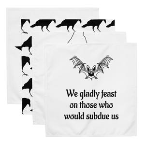 Spooky Cloth Napkin set of 4