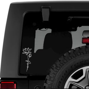 Boho Pisces Floral Astrology Sticker Decal | Car Sticker Decal | Window Decal Vinyl