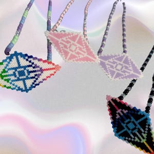Slander Perler Led Pacifier Necklace|Beaded Jewelry Rave Outfit EDM Festivals