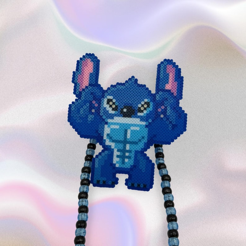 Stitch Led Pacifier Necklace|Beaded Jewelry Rave Outfit EDM Festivals 1