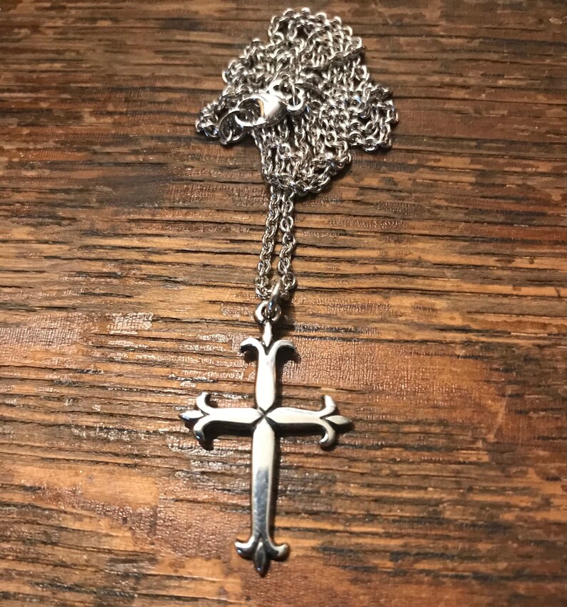 Retired James Avery Sterling Silver Cross and Chain agrohort.ipb.ac.id