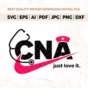 CNA just love it svg,Nurse Png,CNA just do it svg,Cna life svg,Nurse Life Svg,iron on,Cna svg,Cna svg file,Nursing Assistant,sublimation